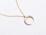 Crescent Moon Pendant Necklace