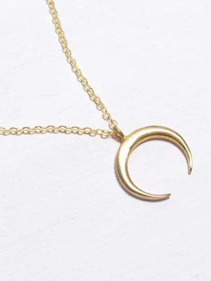 Crescent Moon Pendant Necklace