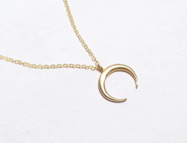 Crescent Moon Pendant Necklace