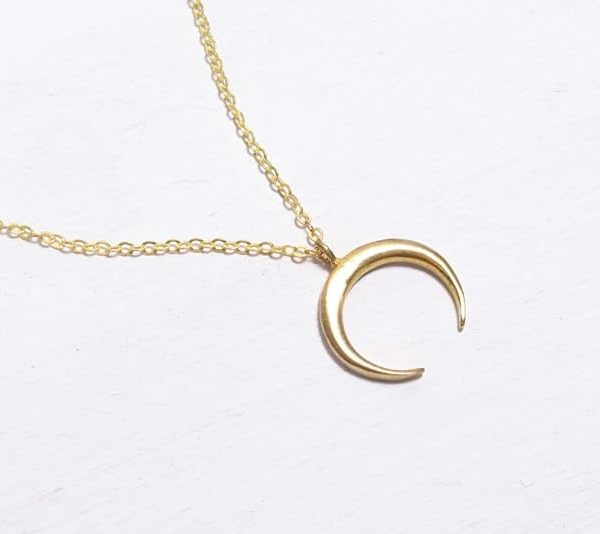 Crescent Moon Pendant Necklace