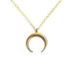 Crescent Moon Pendant Necklace
