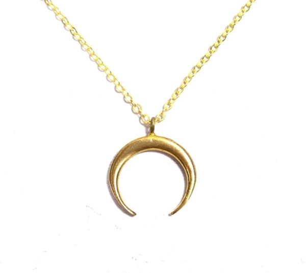Crescent Moon Pendant Necklace