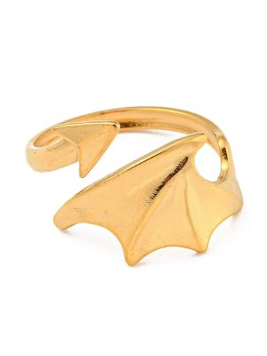 Gold Dragon Wing Ring