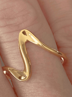 Gold Wave Ring-05