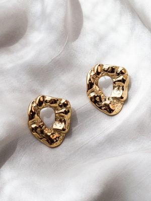 Chunky Stud Textured Earring