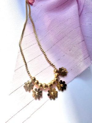 Flowers Pendant Necklace-3