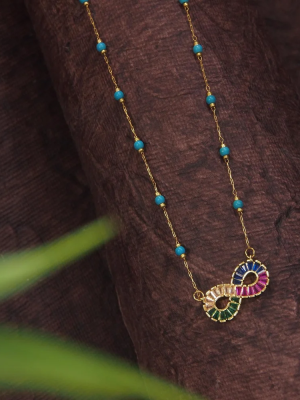 NE-27 Colourful Infinity Necklace