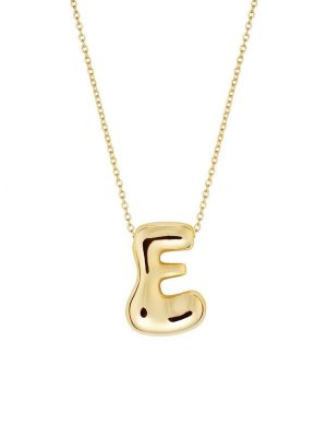 NE-15 New Chunky Alfabet Letter E Necklace