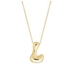 NE-17 New Chunky Alfabet Letter L Necklace