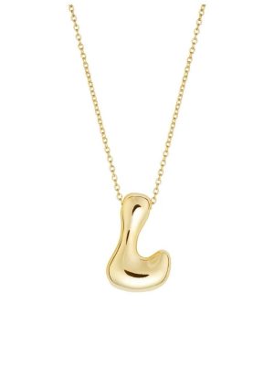 NE-17 New Chunky Alfabet Letter L Necklace