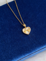 NE-18 Pinky Promise Heart Pendant Necklace