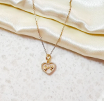 NE-18 Pinky Promise Heart Pendant Necklace