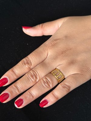 FR-124 Gold Plated Stacking Adjustable Ring