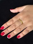 FR-117 Gold-Plated Chain Link Adjustable Ring