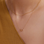 NE-190 Double Circle Pendant Necklace