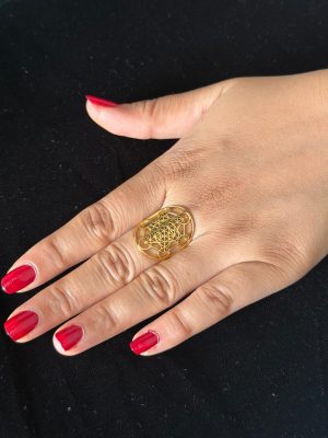 Orbit Bling Metatron Cube Power Consciousness Ring
