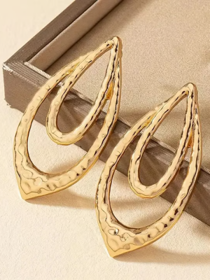 Two Leaf Shape Iconic Earrings