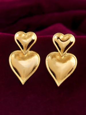 Trendy Heart Pops Drop Earrings