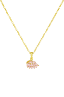 Pink Swan American Diamond Studded Necklace
