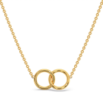 Double Ring Circle Anti-Tarnish Necklace