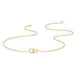 Double Ring Circle Anti-Tarnish Necklace