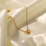 Double Ring Circle Anti-Tarnish Necklace