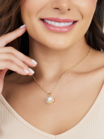 Winding Clover Zircon Exquisite Pearl Necklace