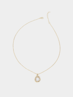 Winding Clover Zircon Exquisite Pearl Necklace