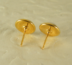 Real Cultured Pearl Stud Earrings for Women