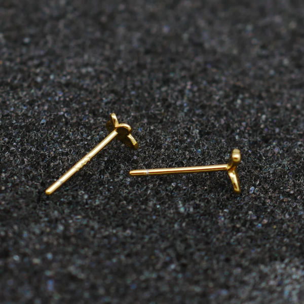 Mini Golden Butterfly Stud Earrings