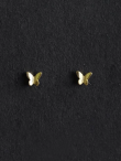 Mini Golden Butterfly Stud Earrings