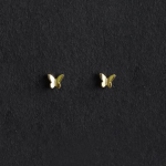 Mini Golden Butterfly Stud Earrings