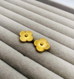 Golden Clover Studs Earrings