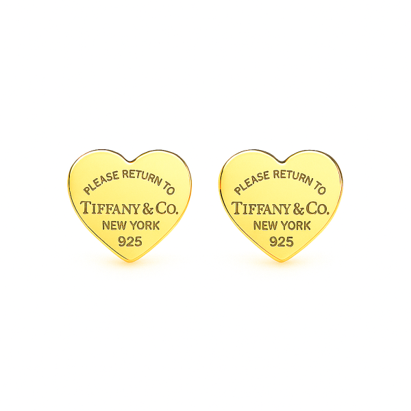 Return to Tiffany Tag Heart Stud Earrings