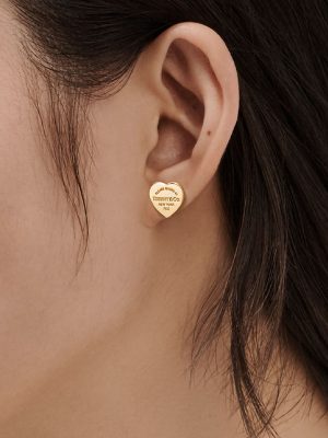 Return to Tiffany Tag Heart Stud Earrings