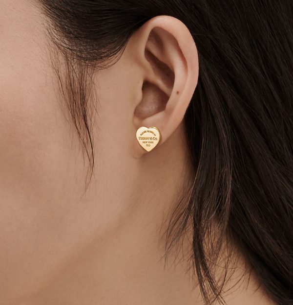 Return to Tiffany Tag Heart Stud Earrings