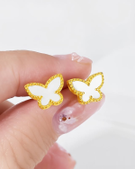 Studded Butterfly Earrings Anti-Tarnish Earring For Women