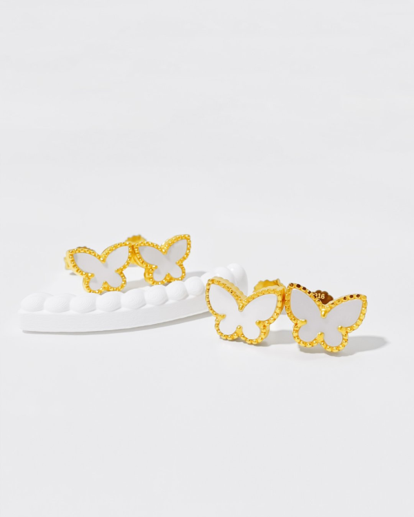 Studded Butterfly Earrings Anti-Tarnish Earring For Women