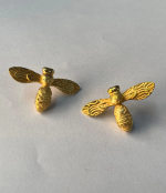 Gold Honeybee Studded Earrings