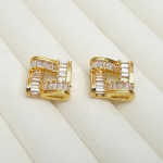 Luxury Geometric Square Earrings
