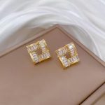 Luxury Geometric Square Earrings