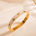 White Gold Evil Eye BraceletAnti Tarnish Bracelet for Women