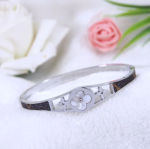 Anti-Tarnish Silver Plated Clover Design Fancy Kada Bracelet