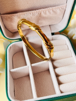 Orbit Bling Sleek Gold Plated Western Bracelet