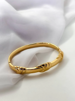 Orbit Bling Sleek Gold Plated Western Bracelet