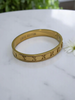Golden Hendrix LV Bracelet for Women