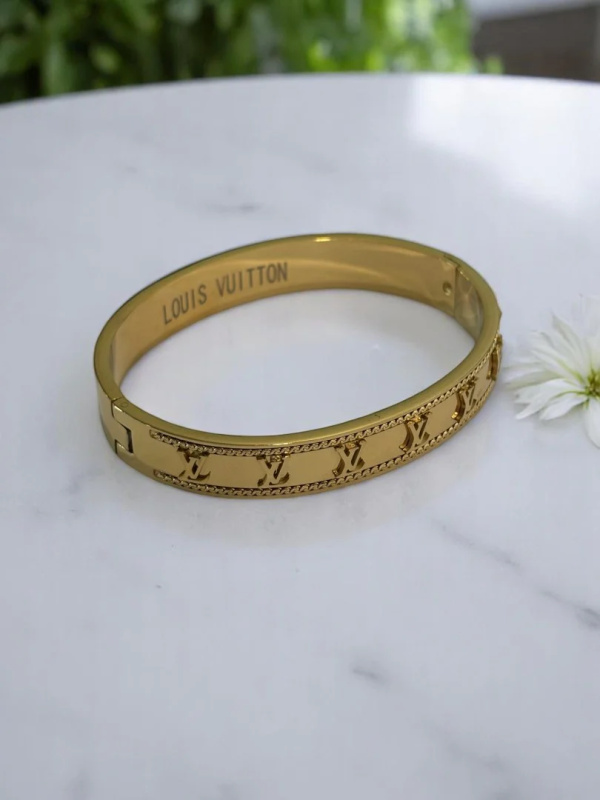 Golden Hendrix LV Bracelet for Women