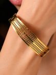 Delicate Lattice Gold Bracelet