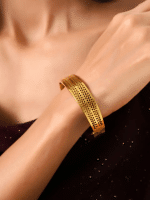 Delicate Lattice Gold Bracelet