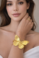 Anti Tarnish Butterfly Big Size Bracelet